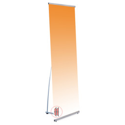 Zeige Details für Bannerständer einseitig H200cm Bild von Bannerständer einseitig H200cm