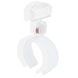 Zeige Details für Kartenhalter mit weißem Ring Bild von Kartenhalter mit weißem Ring