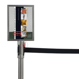 Zeige Details für Plakatrahmen DIN A4 für Standpfosten Bild von Plakatrahmen DIN A4 für Standpfosten