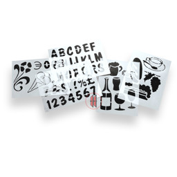 Zeige Details für Vorlage-Schablonen (5er Set) Bild von Vorlage-Schablonen (5er Set)