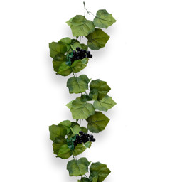 Zeige Details für Weinlaubranke mit Trauben Bild von Weinlaubranke mit Trauben