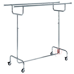 Zeige Details für Doppel-Konfektionsständer verchromt Bild von Doppel-Konfektionsständer verchromt