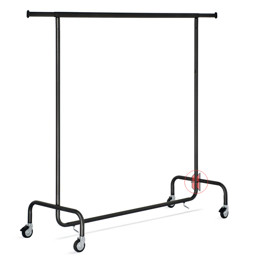 Zeige Details für Konfektionsständer L140cm Feinstruktur schwarz Bild von Konfektionsständer L140cm Feinstruktur schwarz