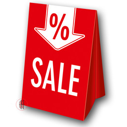 Zeige Details für Dachaufsteller Sale/Prozentzeichen Bild von Dachaufsteller Sale/Prozentzeichen