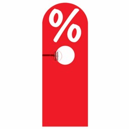 Zeige Details für Aktionshänger für Ständer Prozentzeichen  Bild von Aktionshänger für Ständer Prozentzeichen