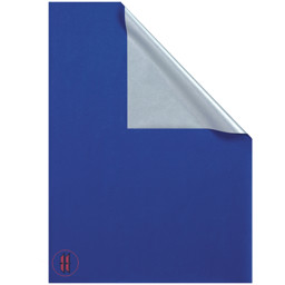 Zeige Details für Geschenkpapier zweifarbig blau/silber Bild von Geschenkpapier zweifarbig blau/silber