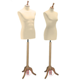 Zeige Details für Schneiderbüste mit Dreibeinfuß Bild von Schneiderbüste mit Dreibeinfuß