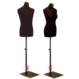 Zeige Details für Schneiderbüste mit Metallrechteckfuß Bild von Schneiderbüste mit Metallrechteckfuß