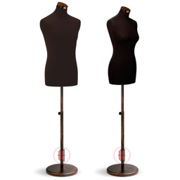 Zeige Details für Schneiderbüste mit Metallrundfuß Bild von Schneiderbüste mit Metallrundfuß