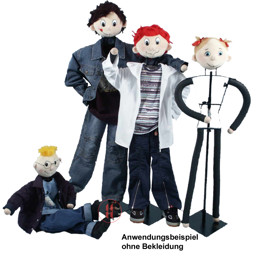 Zeige Details für Kinderfiguren mit Plüschkopf Bild von Kinderfiguren mit Plüschkopf