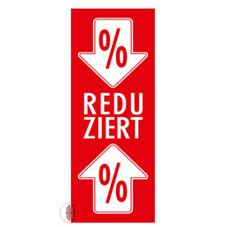 Zeige Details für Papier-Banner einseitig 48x138cm Reduziert/Prozentzeichenpfeile Bild von Papier-Banner einseitig 48x138cm Reduziert/Prozentzeichenpfeile