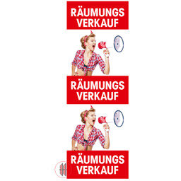 Zeige Details für Papier-Banner einseitig 48x138cm Räumungsverkauf Bild von Papier-Banner einseitig 48x138cm Räumungsverkauf