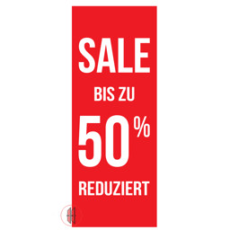 Zeige Details für Papier-Banner einseitig 48x138cm Sale bis zu 50% Reduziert Bild von Papier-Banner einseitig 48x138cm Sale bis zu 50% Reduziert