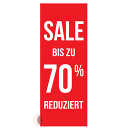 Zeige Details für Papier-Banner einseitig 48x138cm Sale bis zu 70% Reduziert Bild von Papier-Banner einseitig 48x138cm Sale bis zu 70% Reduziert