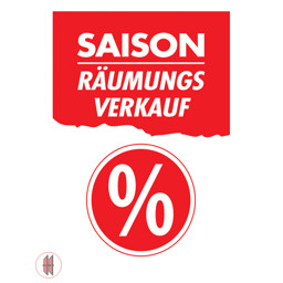 Bild von Banner für Kundenstopper A1 Saison Räumungsverkauf 