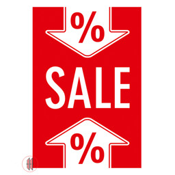 Zeige Details für Banner für Kundenstopper A1 Sale / Prozentzeichenpfeile Bild von Banner für Kundenstopper A1 Sale / Prozentzeichenpfeile