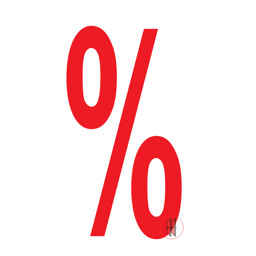 Zeige Details für Hänger %-Zeichen aus Pappe Bild von Hänger %-Zeichen aus Pappe