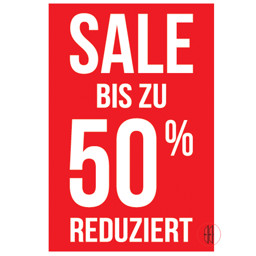 Bild von Plakatkarton Sale bis zu 50 % Reduziert (10 Stück)