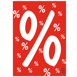 Zeige Details für Rahmenschild %-Zeichen (10 Stück) Bild von Rahmenschild %-Zeichen (10 Stück)