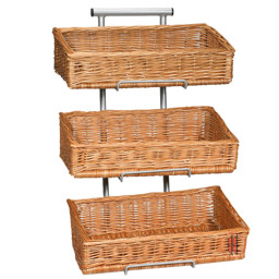 Zeige Details für Korbgestell m. 3 Rechteckkörben Bild von Korbgestell m. 3 Rechteckkörben