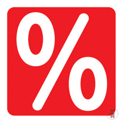 Zeige Details für Ankleber Prozentzeichen Bild von Ankleber Prozentzeichen