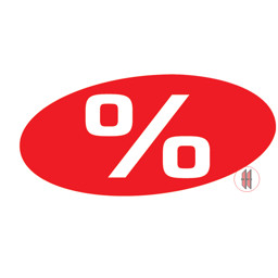 Zeige Details für Ankleber Prozentzeichen  Bild von Ankleber Prozentzeichen