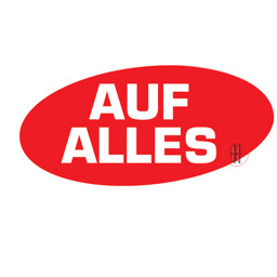 Bild von Ankleber Oval "Auf Alles"