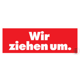 Zeige Details für Ankleber "Wir ziehen um" Bild von Ankleber "Wir ziehen um"