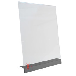 Zeige Details für Menükartenhalter mit Aluminiumstandfuß Bild von Menükartenhalter mit Aluminiumstandfuß