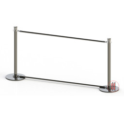 Zeige Details für Standpfosten 2 Stück mit Bannerhalter Bild von Standpfosten 2 Stück mit Bannerhalter