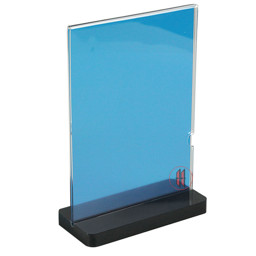 Zeige Details für Menükartenhalter m. schwarzem Fuß Bild von Menükartenhalter m. schwarzem Fuß