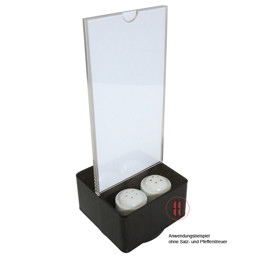 Zeige Details für  Menükartenhalter mit Aufnahmebox Bild von  Menükartenhalter mit Aufnahmebox