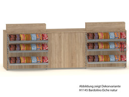 Zeige Details für Lottotresen m. Süßwarenvorbau u. Thekenaufsatz Bild von Lottotresen m. Süßwarenvorbau u. Thekenaufsatz