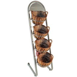 Zeige Details für Verkaufstrolley mit 4 Rundkörben Bild von Verkaufstrolley mit 4 Rundkörben