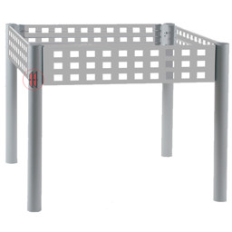 Zeige Details für Lochblechwühltisch  Bild von Lochblechwühltisch