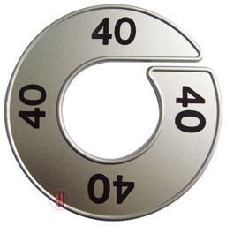 Zeige Details für Ringscheibe mit Rand und Druck silber Bild von Ringscheibe mit Rand und Druck silber