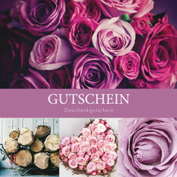 Bild von Geschenkgutscheine Rosen lila/Herz