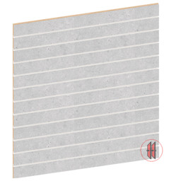 Bild von Lamellenwand B120 H244 Feinbeton