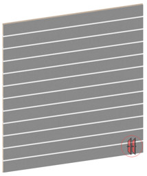 Zeige Details für Lamellenwand Alu gebürstet inkl. Aluprofile Bild von Lamellenwand Alu gebürstet inkl. Aluprofile