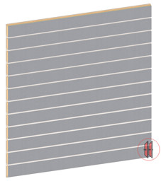 Zeige Details für Lamellenwand Alu silber inkl. Aluprofile Bild von Lamellenwand Alu silber inkl. Aluprofile