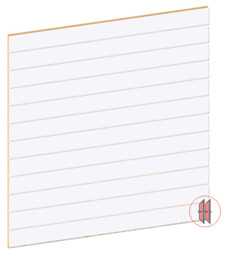 Zeige Details für Lamellenwand Premium weiß inkl. Aluprofile Bild von Lamellenwand Premium weiß inkl. Aluprofile