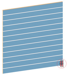 Zeige Details für Lamellenwand Wasserblau inkl. Aluprofile Bild von Lamellenwand Wasserblau inkl. Aluprofile