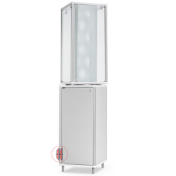 Zeige Details für Drehvitrine Jonas - m. Lochblechsäule Bild von Drehvitrine Jonas - m. Lochblechsäule