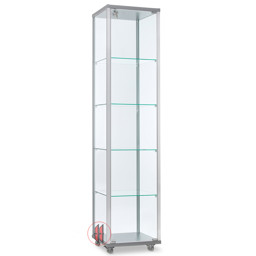 Zeige Details für Profilvitrine Lara - fahrbar Bild von Profilvitrine Lara - fahrbar