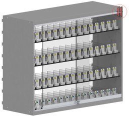 Bild von Tabakwarenvitrine abschließbar H80 L100 T37