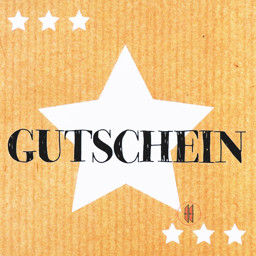 Zeige Details für Geschenkgutscheine braun/ weißer Stern Bild von Geschenkgutscheine braun/ weißer Stern