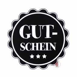 Zeige Details für Geschenkgutscheine schwarz/weiß Kreis Bild von Geschenkgutscheine schwarz/weiß Kreis