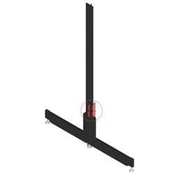 Zeige Details für Endständer für Gondel H150 Solid York Bild von Endständer für Gondel H150 Solid York