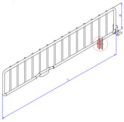 Bild von Trenngitter H70 f. Gitterböden 