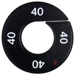 Zeige Details für Ringscheibe mit Rand und Druck in Schwarz Bild von Ringscheibe mit Rand und Druck in Schwarz